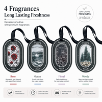 Lecheng Custom Black Label Rose Fragrance Sheets Scent Discs for Wardrobe Use Odor Removal Long Lasting Scent Car air Freshener