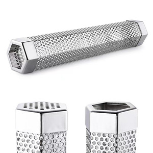 304 Stainless Steel Grill Smoking Tube Hexagonal Mesh For BBQ Meat Smoking Accessory - Product Image 1
