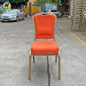 Huiqianhuan Furniture Aluminum Alloy Chair Orange Upholstery <b>Restaurant</b> <b>Set</b> Durable - Product Image 2
