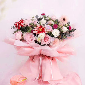 Papier d'emballage imperméable en gros Coastline Hansel, motif floral, pour bouquets de <span class=keywords><strong>fleurs</strong></span> fraîches, papier d'emballage pour fleuristes - Product Image 6