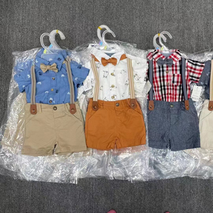 Thương Hiệu Mới Chàng Trai Mùa Hè 2PC Quần Short Bộ Bán Buôn Cotton <span class=keywords><strong>0</strong></span>-24M Thoải Mái Phong Cách Quần Áo - Product Image 1