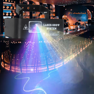 Mini haz de líneas láser a todo color de una sola cabeza Luz láser DJ Disco Show Night Club RGB Stage Laser Light - Product Image 3