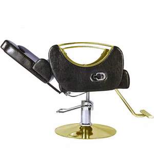 Chaises de coiffure pour salons de coiffure, chaises spécialisées pour salons de coiffure pliables, relevables, rotatives et un tabouret de coupe de cheveux - Product Image 2