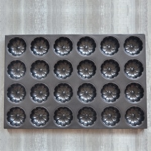 Moule à gâteau rond en acier au carbone en forme <span class=keywords><strong>de</strong></span> citrouille, antiadhésif, à rainures, pour la cuisson des beignets - Product Image 1
