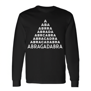 T-shirt à manches longues Abracadabra, design Magic Spell, taille adulte unisexe - Product Image 2