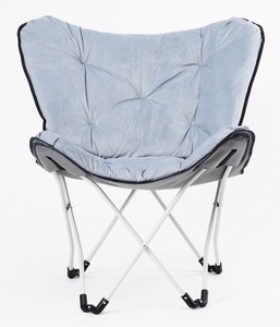 Comoda sedia a farfalla pieghevole per interni con schienale alto e accogliente con coperture di ricambio - Product Image 2