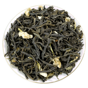 Té Verde <span class=keywords><strong>de</strong></span> Jazmín 100% Natural OEM, Fragancia Floral Fresca, <span class=keywords><strong>Hojas</strong></span> Puras Dispersas, Bebida Herbal Diaria, Ingredientes para Té con Leche - Product Image 1