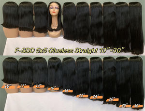 Peluca de Cabello Humano Natural Liso Corto Tipo Bob, de 10 a 30 Pulgadas, con Cierre 5x5, Pelucas de Cabello Humano Liso sin Pegamento, Precio al por Mayor - Product Image 6