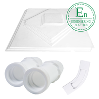 Prix d'usine Tiges en plastique PVDF Plaque de tôle en PTFE à faible perméabilité Traitement de moulage personnalisé Fabricant de pièces en plastique PTFE