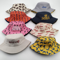 Chapeau Bob Pliable en Coton à Bord Large et Dessus Plat, Style Pêcheur, pour Plage et Voyage, avec Logo Brodé Personnalisé, Protection Solaire, Unisexe Hommes Femmes, OEM, Vente en Gros