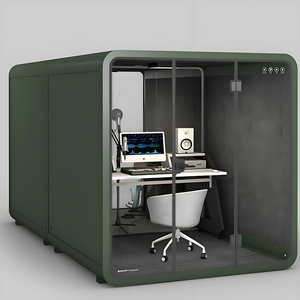 Cabine insonorisée <span class=keywords><strong>de</strong></span> bureau partagé la plus vendue – Pod <span class=keywords><strong>de</strong></span> bureau modulaire détachable avec réduction du bruit <span class=keywords><strong>de</strong></span> 40 dB pour réunions - Product Image 4