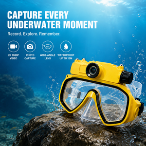 Cámara de Buceo 2K 1080P con Máscara y Snorkel, Set de Video en Acción Manos Libres, Venta al Por Mayor - Product Image 1