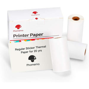 Phomemo Printer <b>Paper</b> 50mm 3.5m Transparent White Silver Glitter Sticker <b>Paper</b> M02 Series Thermal Label <b>Rolls</b> - Product Image 5