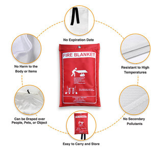 Chất Lượng Cao Cháy Chăn Hộ Gia Đình Nhiệt Độ Cao Chịu Mài Mòn Sợi Thủy Tinh Chống Cháy Vải Đa Kích Thước Ngoài Trời Cháy Chăn - Product Image 3