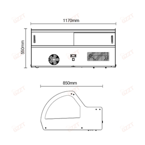 Congelador de <span class=keywords><strong>Helados</strong></span> de Sobremesa con 6 Bandejas, Refrigerado por Aire, Exhibidor de Gelato, Congelador Horizontal para <span class=keywords><strong>Helados</strong></span> - Product Image 2