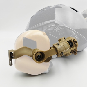 Auriculares Tácticos DFA04 con Adaptador de Riel para Casco y Monturas de Fijación para Productos de Seguridad - Product Image 5