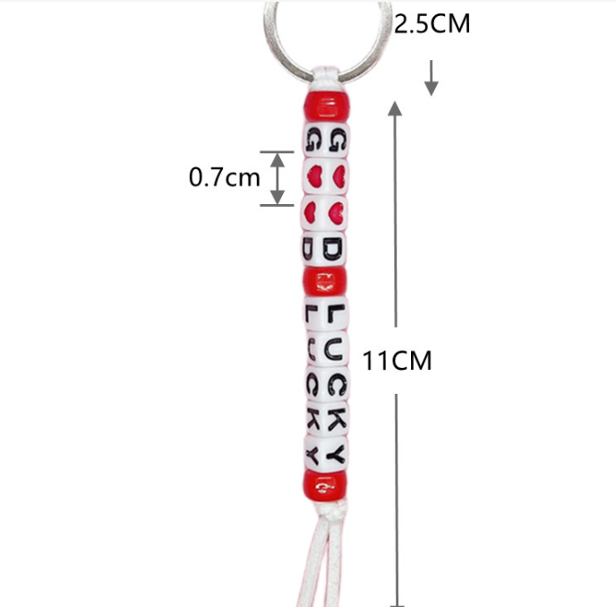 YFXJC DIY Perlen Set 384 Teile - Mit Buchstabenperlen, Herzperlen & Schlüsselringen Für Schmuck & Schlüsselanhänger (inkl. Werkzeug & Schnur)