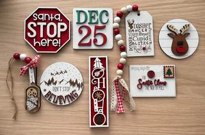 PAFU Letreros de Navidad <span class=keywords><strong>Santa</strong></span> <span class=keywords><strong>Stop</strong></span> <span class=keywords><strong>Here</strong></span> <span class=keywords><strong>Santa</strong></span> Tier Bandeja Decoración Reno Tier Bandeja <span class=keywords><strong>Santa</strong></span> Decor - Product Image 6