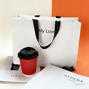 Bolsas <span class=keywords><strong>de</strong></span> Regalo Rosas Personalizadas para Ropa <span class=keywords><strong>de</strong></span> Lujo, Bolsas <span class=keywords><strong>de</strong></span> <span class=keywords><strong>Papel</strong></span> para Compras con Asas para Ropa - Product Image 1