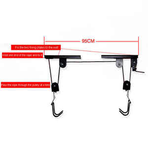 Support de <span class=keywords><strong>plafond</strong></span> <span class=keywords><strong>pour</strong></span> <span class=keywords><strong>vélo</strong></span> suspendu, présentoir <span class=keywords><strong>pour</strong></span> VTT et <span class=keywords><strong>crochet</strong></span> de <span class=keywords><strong>plafond</strong></span> - Product Image 4
