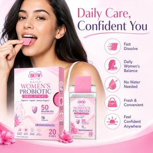 Bandes buccales probiotiques pour femmes en gros avec D-Mannose, formule de supplément de bien-être quotidien sans eau nécessaire - Product Image 4