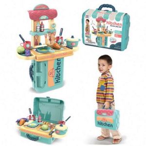 ชุดครัวและของเล่นทำอาหาร DIY สไตล์โมเดิร์นสำหรับเด็ก พร้อมก๊อกน้ำเหมือนจริง ของเล่นสำหรับเด็กผู้หญิงเพื่อการเล่นทำอาหารเสมือนจริง - Product Image 1