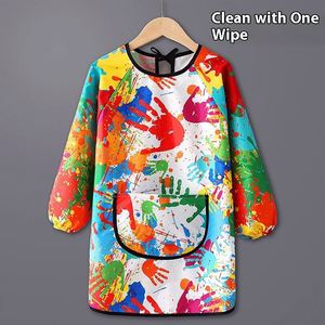 Tablier de protection long à manches longues pour femme, idéal pour la peinture, les repas de bébé, l'art en maternelle et les activités culinaires des enfants - Product Image 6
