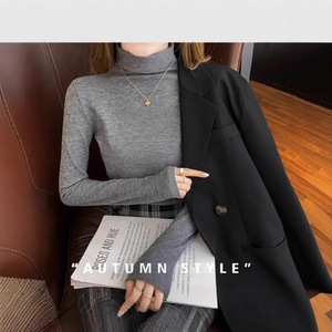 Women's Cashmere Turtleneck Base Layer Top 280g Soft Long Sleeve Solid Color Autumn Winter Spring Wear - Product Image 4