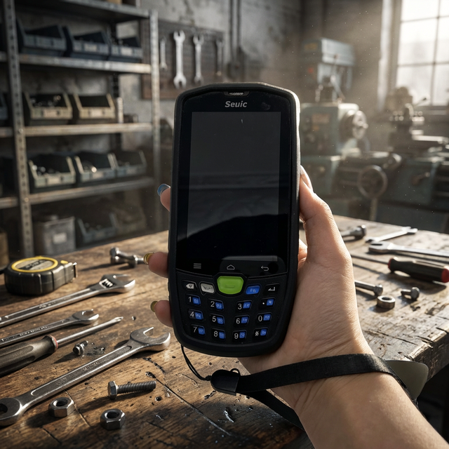 Barway Industrial Rugged Android PDA Data Collector Handheld Logistic USB COM Interface Flatbed Laser Barcode Scanner 100/sec