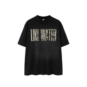 เสื้อยืดพิมพ์ลาย Retro Spray Horse Willow Wash Water สินค้าใหม่รับซัมเมอร์ แบรนด์สุดฮิต ทรงหลวม ผ้าฝ้าย แขนสั้น - Product Image 2