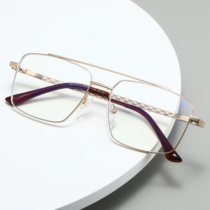 2025 kim loại đôi cầu quang khung cho nam giới kinh doanh cổ điển phong cách kính Khung thời trang Kính mắt <span class=keywords><strong>Frames</strong></span> - Product Image 3