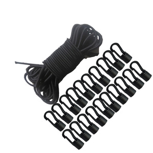 Bungee Cord 15M With 20 J <b>Hooks</b> For Kayak Canoe <b>Boat</b> Outdoor Use PE Material - Product Image 1