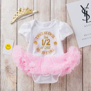 Abbigliamento per Bambini, Vestito Intero con Simpatici Cartoni Animati per Bambine, Ideale per Compleanni, da 6 <span class=keywords><strong>Mesi</strong></span> a 2 Anni - Product Image 4