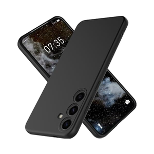 Custodia per cellulare SHT in silicone morbido, resistente e elegante, nera, con design Armor per S25, anti-caduta, testata e verificata - Product Image 1