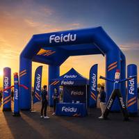 Carpas Inflables Promocionales para Eventos Deportivos y Exposiciones, con Impresión Personalizada, Impermeables y Resistentes al Fuego