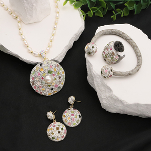Hot Selling 18k Stainless Steel Gold Plated Bridal Wedding Jewelry <strong>Sets</strong> Luxury Saudi Zirconia Dubai <strong>Jewellery</strong> <strong>Set</strong> <strong>for</strong> <strong>Women</strong> - Product Image 2