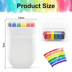 Promocional impermeable LGBT Orgullo <span class=keywords><strong>Gay</strong></span> Arco Iris Bandera Nacional Color cara cuerpo pintura maquillaje Stick - Product Image 2