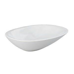 Lavabo de salle de bain en céramique blanche 38 x 54 cm pour comptoir matinal - Product Image 1