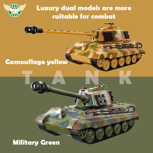 2.4Ghz 1:16 Télécommande Tir Réservoir Simulation Son et lumière Rc Modèle Tank Car Pour Enfant - Product Image 2