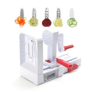 Accesorios de Cocina de Plástico, Cortador Manual de Verduras, Espiralizador de Alimentos para Zanahorias <span class=keywords><strong>y</strong></span> Cebollas, Rebanador de Patatas Ecológico, Smile Mom B458 - Product Image 1