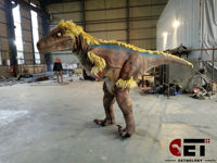 Costume de dinosaure T-Rex animatronique marchant, en silicone et acier, pour enfants, utilisation intérieure/extérieure, parcs à thème et spectacles sur scène