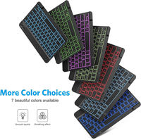 Meilleur clavier sans fil lumineux en Chine, clavier personnalisé OEM ODM, clavier sans fil RGB rechargeable