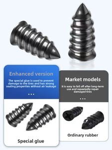 Kit de reparación de neumáticos para automóviles, vehículos eléctricos y motocicletas, con estacas de poliéster, metálicas y de algodón, estacas de goma y estacas de hongo, para reparación rápida al vacío. - Product Image 3