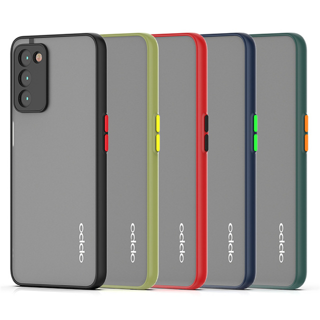 Hot Selling Skin Feeling Hard PC Back Cover Camera Protector Phone Case for OPPO A53s A55 Reno6 A94 A74 A54 F19