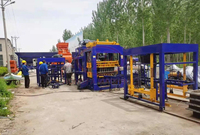 QT15-15 Kerb Stone Concrete Brick Block Making Machine Price with German Technology Concrete Interlocking Bricks Making Machine