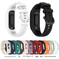 Bracelet de montre en silicone souple, bracelet de remplacement monobloc pour Garmin Vivosmart 5