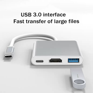 Tuti bán buôn 3 trong 1 USB <span class=keywords><strong>Hub</strong></span> USB <span class=keywords><strong>3.0</strong></span> PD 100W sạc HDTV 4K30hz USB Docking Station cho máy tính xách tay - Product Image 2