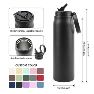 Custom Logo 32oz 1000ml Travel Double Wall Vacuum Flask BPA-Free Leak-Proof Sports Water Bottle stainless steel - Product Image 3