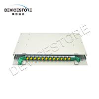 Cadre de distribution à fibre optique 19 pouces 12 Core ODF sous-châssis ODF personnalisé avec adaptateur SC/APC