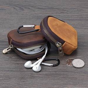 Mini Portefeuille en PU avec Porte-clés, Porte-monnaie Unisexe Portable à Fermeture Éclair, Étui pour Écouteurs et Pochette à Clés, Cadeaux Promotionnels, Vente en Gros Usine - Product Image 1